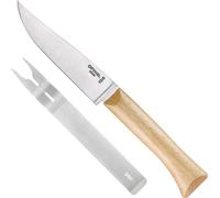 Letnerny-Set Fromage - 1 Couteau À Fromage Emboîtable, 1 Fourchette À Fromage - Lame 12,5 Cm Acier Inox - Manche Bois De Hêtre - Fabrication França