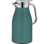Letnerny-Skyline - Bouteille Isotherme En Acier Inoxydable Avec Insert En Verre Trempé Hygiénique - Couvercle À Visser Avec Bouton Poussoir Confortable - Poignée Ergonomique - Idéale Comme Cafetière