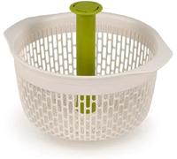 Letnerny-Spindola, 2 En 1 Essoreuse À Salade Et Passoire Pour Pâtes, Séchoir À Salade Pour Laver Et Sécher, Blanc/Vert