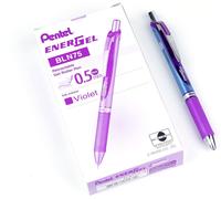 Letnerny-Stylo Rétractable Energel Deluxe Rtx - A Gel Liquide Pack De 12 0.5mm Needle Violet