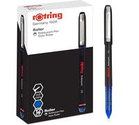 Letnerny-Stylo Roller Stylo À Pointe Roller Aiguille (0,5 Mm) Pour Une Écriture Préc Encre Bleue 12 Unités