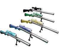 Letnerny-Stylos Gel À Bille En Forme De Pistolet De 0,5 Mm Stylos Gel Encre Liquide À Séchage Rapide Pour L'écriture, Les Notes, La Signature Et Les Signatures De Bureau