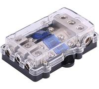 Letnerny-Support De Fusible De Lame, Porte-Fusible Kit De Bloc De Fusible Boîte À Fusible De Dc 12-24v Pour Bateau Voiture Avec 3 Fusible De Lames 3 Voies