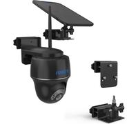 LETNERNY-Support De Gouttière Pour Appareil Photo Et Panneau Solaire Compatible Avec Reolink Argus 3Mp, 4Mp/2K, 5Mp/2K, 4K/8Mp, Reolink Go Pt Ultra, Support De Gouttière Noir