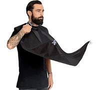 Letnerny-Tablier À Barbe Avec 2 Ventouses Puissantes, Cape De Coupe De Cheveux Professionnelle Pour Les Rs Pour Recueillir Les Cheveux Sans Balayage, Bavoir De Ra Imperméable Comme Un Bain P