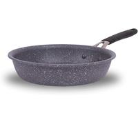 Letnerny-Tempra Mineral Poêle Antiadhésive En Acier Et Aluminium Avec Revêtement Minéral+ Ø 20 Cm, Poignée En Silicone, Effet Pierre, Adaptée À Toutes Les Sources De Chaleur