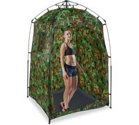 Letnerny-Tente De Douche, Cabine Haute Xxl Fonction Pop-Up, Hxlxp 228x140x140 Cm, Étanche, Pliable, Camouflage, Vert
