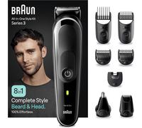 Letnerny-Tondeuse Tout-En-Un Series 3 Mgk3440, 8-En-1, Kit Pour Barbe, Cheveux & Et Autres Zones