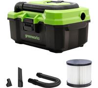 LETNERNY-Tools G24Wdv 01-000004700407, 24V Wet/Dry Shop Vacuum, Green,Grey,Black