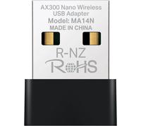 LETNERNY-Tp-Link Ma14N Ax300 Wifi 6 Wifi Usb, Clé Wifi Pour Pc Fixe, 287Mbps Sur 2.4Ghz, Adaptateur Wifi Usb Pour Windows 11/10/7, Design Nano