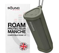 LETNERNY-tui De Transport Protecteur En Silicone Résistant Pour Sonos Roam 2 Vert Maintenant Avec Bouton Bluetooth Pour Roam2 Protégez Votre Haut-Parleur Bluetooth Sans Fil Avec Cette Housse/Co