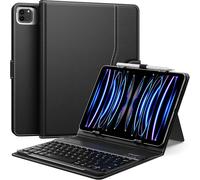 LETNERNY-tui Qwert Clavier Universel Compatible Avec 9"",9.7"",10.1"",10.2"",10.4"",10.5"",10.9"",11"" Tablette, Coque Clavier Bluetooth Sans Fil Amovible Et Support De Stylet Pour Ipad Samsung Fire P
