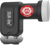 LETNERNY-Ultra Twin Lnb - 2 Participants Noir - Avec Filtre Lte [ Test Très Bien *] 2-Fois, Numérique Avec Protection Contre Les Intempéries, Full Hd, 4K,Qualité Premium