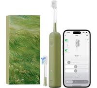 Letnerny-Wave Special À Dents Électrique Sonique Pionnière Oscillation Vibration Autonomie De 50 Jours Avec 2 Têtes De Étanchéité Ip68 Acceptée Par Lada Pour Voyage (Boîte-Cadeau Verte)