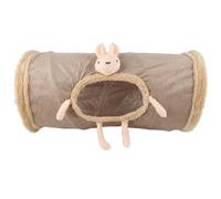 leto Tunnel De Chat Pour Grands Chats - Tunnel Peluche Doux, nidos De Référence Pour Animaux De Compagnie | Spacieux Lit De Sommeil De Chat, Tube Couvert Pliant Avec Doublure Rembourrée Pe