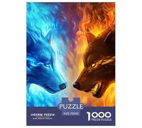 L'Étoile des Loups de Givre et de Feu Puzzle 1000 Pièces Educa Jouet en Bois Cadeau Unique Décoration Intérieure Jeu Éducatif Challenge Toy Adultes Et Enfants À Partir De 14 Ans 70x50cm/1000pcs