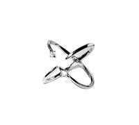 L'étoile rayonnante de quatre Points anneau, étoile Croix anneau ouvert, pour la fête des mères, cadeau Surprise de la Saint-Valentin