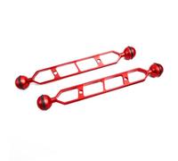 LetonPower Bras d'extension en Alliage d'aluminium à Double Bille de 9", connecteur de tête à Bille de 1", Bras sous-Marin pour Stroboscope/lumière vidéo/Plateau pour caméra de plongée (2pack)