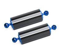 LetonPower Bras Flottant sous-Marin de 8" en Fibre de Carbone, Bras Aquatique, Double Bras Flottant à Bille de 1'', système d'éclairage pour la plongée, Plateau, lumière vidéo/Stroboscope (2pack)