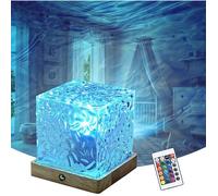 LETOUR Aurora Borealis Lamp 16 Colours 30 Modes Aurora Borealis Projector Lamp Decorative Projector Light Cube Light Am REFLECTEUR