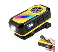 LETOUR Lampe de poche EDC rechargeable, 300 lumens, double source de lumière, lampe torche à clipser avec fixation magnétique, chargement USB-C pour le travail, le vélo, la lecture, avertissement de