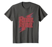 Letra de David Bowie - Rebel Rebel Lightning T-Shirt, Enfant, Asphalte, 12 Ans