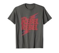 Letra de David Bowie - Rebel Rebel Lightning T-Shirt, Homme, Asphalte, XL