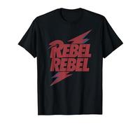 Letra de David Bowie - Rebel Rebel Lightning T-Shirt, Homme, Noir, 4XL