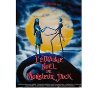 L'ETRANGE NOEL DE MONSIEUR JACK Affiche Cinéma Originale Roulée Petit format 53x40cm TIM BURTON