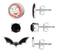 L'Étrange Noël de monsieur Jack Ensemble de 3 clous d'oreilles Noir G