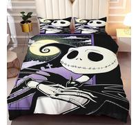 L'Étrange Noël de Monsieur Jack Ensemble de literie pour chambre d'enfant sur le thème français, Housse de couette 220x240