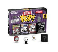 Funko Bitty Pop! The Nightmare Before Christmas - Sally 4PK - Sally, Jack Skellington, Zero et Une Mini-Figurine Mystère en Surprise - 2.2 Cm Collectionnable - Étagère Empilable Incluse