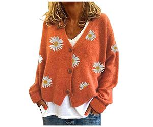 L'Étrange Noël de Mr Jack Sweat Pull Torsadé Femme Long Hoodie Polaire Manteau Capuche d'Hiver Veste Cuir Fourrure Blouson Orange Gilet Chaud Cache Coeur
