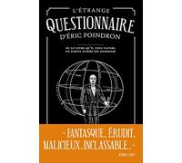L'étrange questionnaire d'Eric Poindron