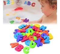 Letras de Bañera,Letras y Números de Baño,Juguetes de Baño,Letras y Números de Espuma Para el Baño,Juguetes de Ducha de Espuma,Juguetes de Bañera y Ducha Creativos,36 Letras y Números