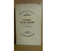 L'ETRE ET LE NEANT: ESSAI D'ONTOLOGIE PHENOMENOLOGIQUE