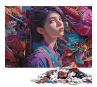 L'Étreinte du Dragon - 3 Puzzles pour Adultes & Puzzles en Bois - Jeu de Puzzle Éducatif Familial 1000 pièces (75x50cm)