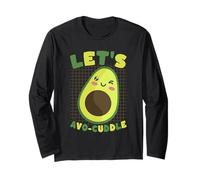 Let's AVO-Cuddle Jeu de Mots Kawaii à l'avocat Manche Longue