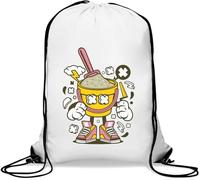 Let's Build A Sand Castle Bucket Sac de gym décontracté avec cordon de serrage Blanc