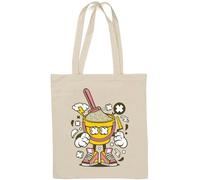 Let's Build A Sand Castle Bucket Sac fourre-tout en coton naturel Blanc