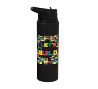 Let's Build Brick Master Builder Building Brick Builder Kids Stainless Steel Insulated Water Bottle