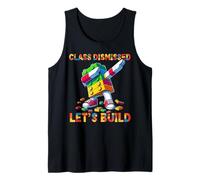 Let's Build Funny Blocks Bricks Toy Lovers Master Builder Débardeur