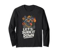 Let's Burn It Down Bouledogue français Amusant Manche Longue