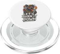 Let's Burn It Down Bouledogue français Amusant PopSockets PopGrip pour MagSafe