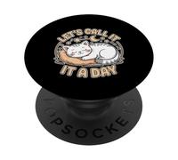 Let's Call It A Day Employé de bureau de bureau fatigué - PopSockets PopGrip Adhésif