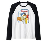 Let's Call The Exorcist Retro Vintage Funny Adult Humor Manche Raglan