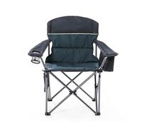 LET'S CAMP Chaise de Camping Pliable surdimensionnée avec Porte-gobelets, Sac Isotherme, Chaise d'extérieur jusqu'à 200 kg