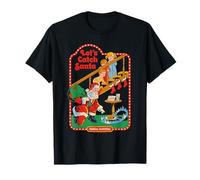 Let's Catch Santa Christmas Retro Vintage Funny Adult Humor T-Shirt