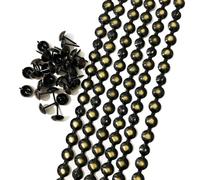 Let's Decorate, 10 m D11 mm bandes de clous décoratives plaquées cuivre/décorations de têtes de clous, accessoires pour canapé, meubles rembourrés, accessoires de meubles (J:11mm Bronze)