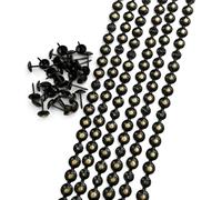 Let's Decorate 10m Bandes de clous tapissier bronze pour meubles de diamètre 9,5 mm, clous ameublement décoratifs, 200 matched clous de tapissier(C:9,5 mm bronze)